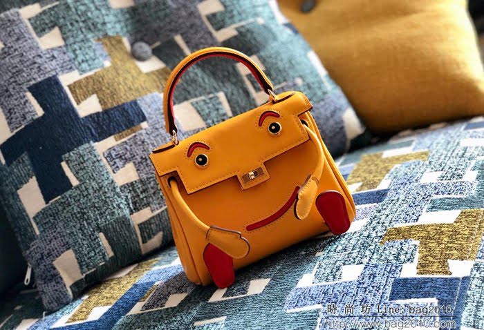 HERMES愛馬仕 kelly dol 小可愛的面孔 swift皮 時尚手提肩背包  Ama1593